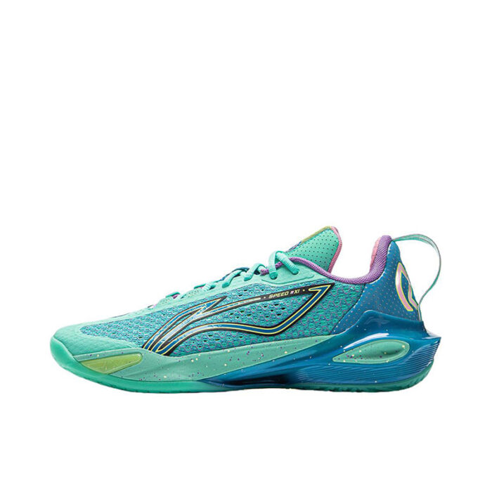 LiNing Speed 11 Low  Summer Double Boom Basketball Shoes in Parrot Green