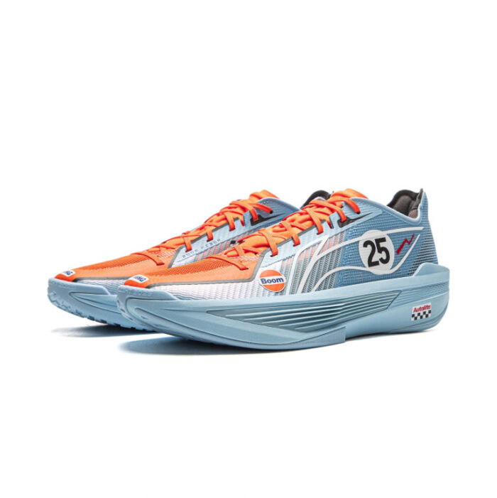 2025 Li-Ning Superlight  ULTRALIGHT "Painting-Blue" Top Light Boom  basketball Shoes - Image 3