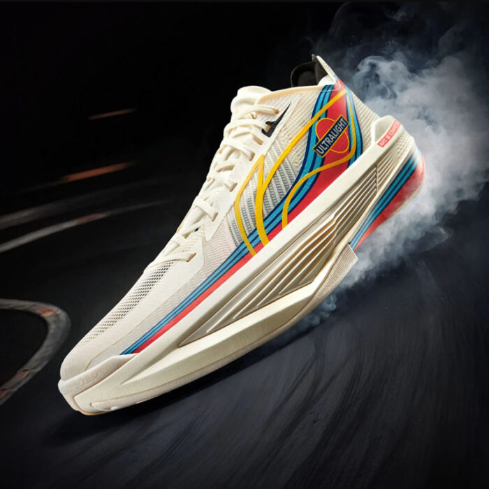 2025 Li-Ning Superlight  ULTRALIGHT "Painting-Off white" Top Light Boom  basketball Shoes - Image 2