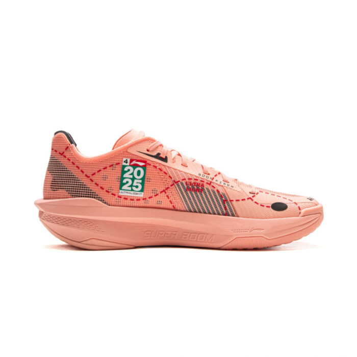 2025 Li-Ning Superlight  ULTRALIGHT "Painting-Pink" Top Light Boom  basketball Shoes - Image 3