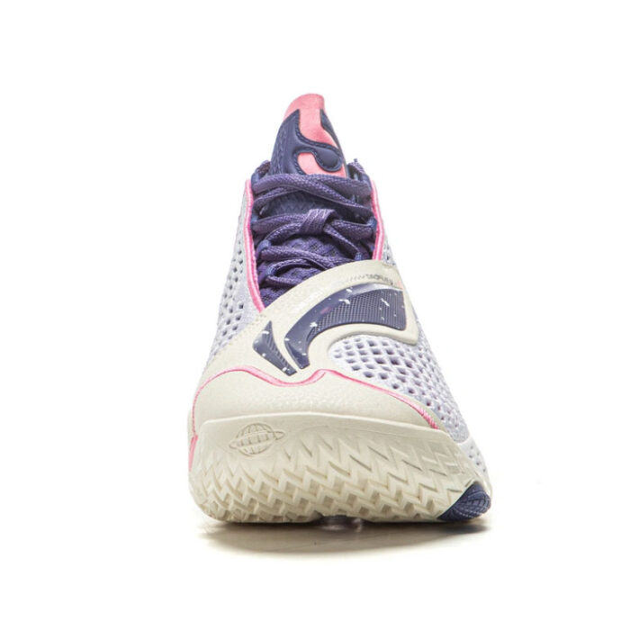 Li Ning  BadFive 5 White Purple Premium Boom Basketball Shoes - Image 5