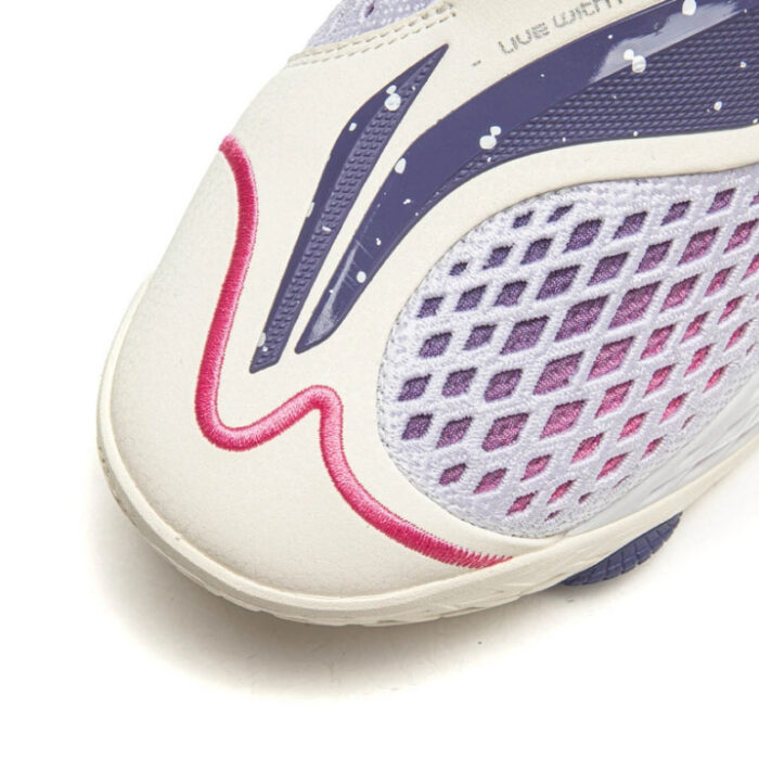Li Ning  BadFive 5 White Purple Premium Boom Basketball Shoes - Image 8
