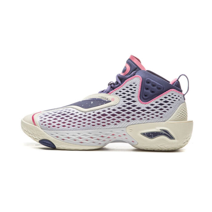 Li Ning  BadFive 5 White Purple Premium Boom Basketball Shoes